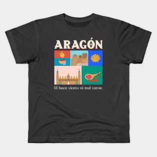 Aragon Spain Spanish Espana Kids T-Shirt